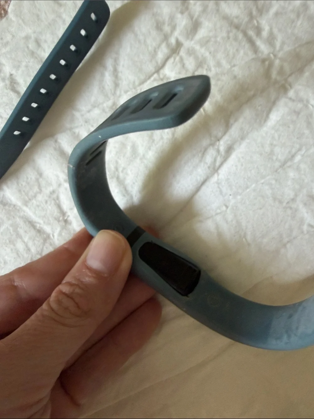 Fit Bit Tracker,  Replacement Bands, and USB Charger - Slate Blue